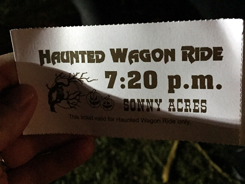 Haunted Wagon Ride Ticket