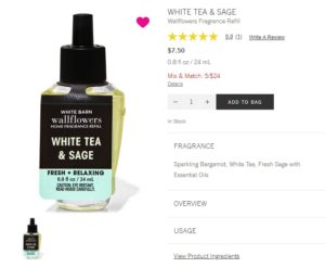 B&BW White Tea & Sage